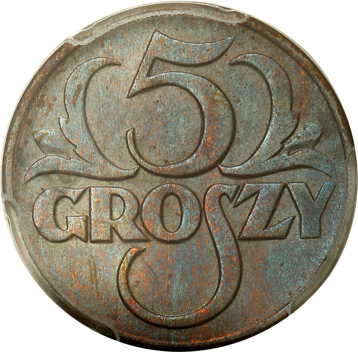 II RP. 5 groszy 1928 PCGS MS63 BN (2 MAX)